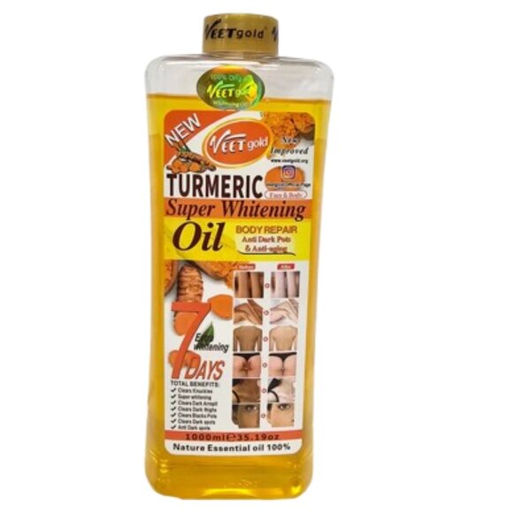 Veet Gold Turmeric Body Oil 1000ml - Picture 1 of 3
